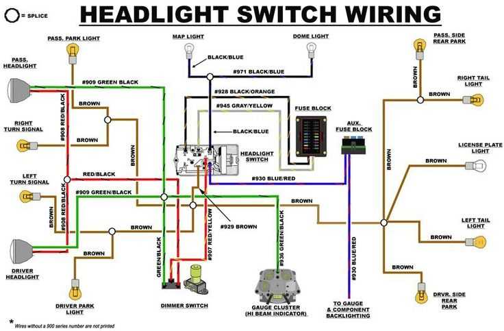 dodge headlight switch wiring diagram