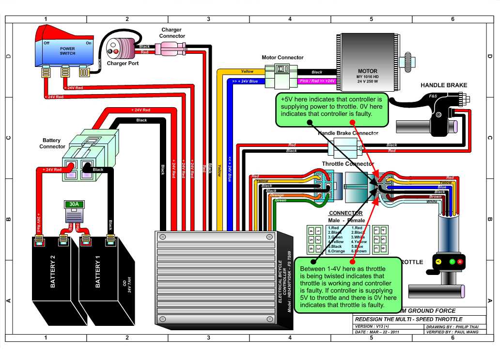 e bike throttle wiring diagram