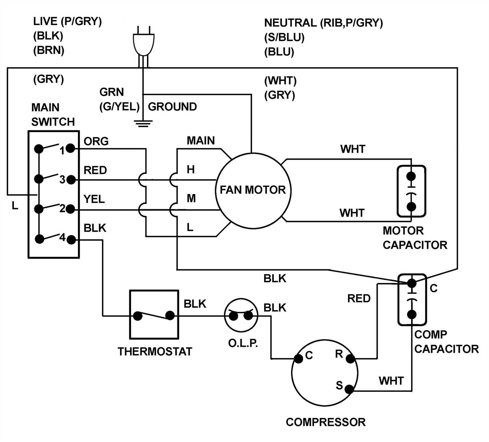 car ac wiring diagram