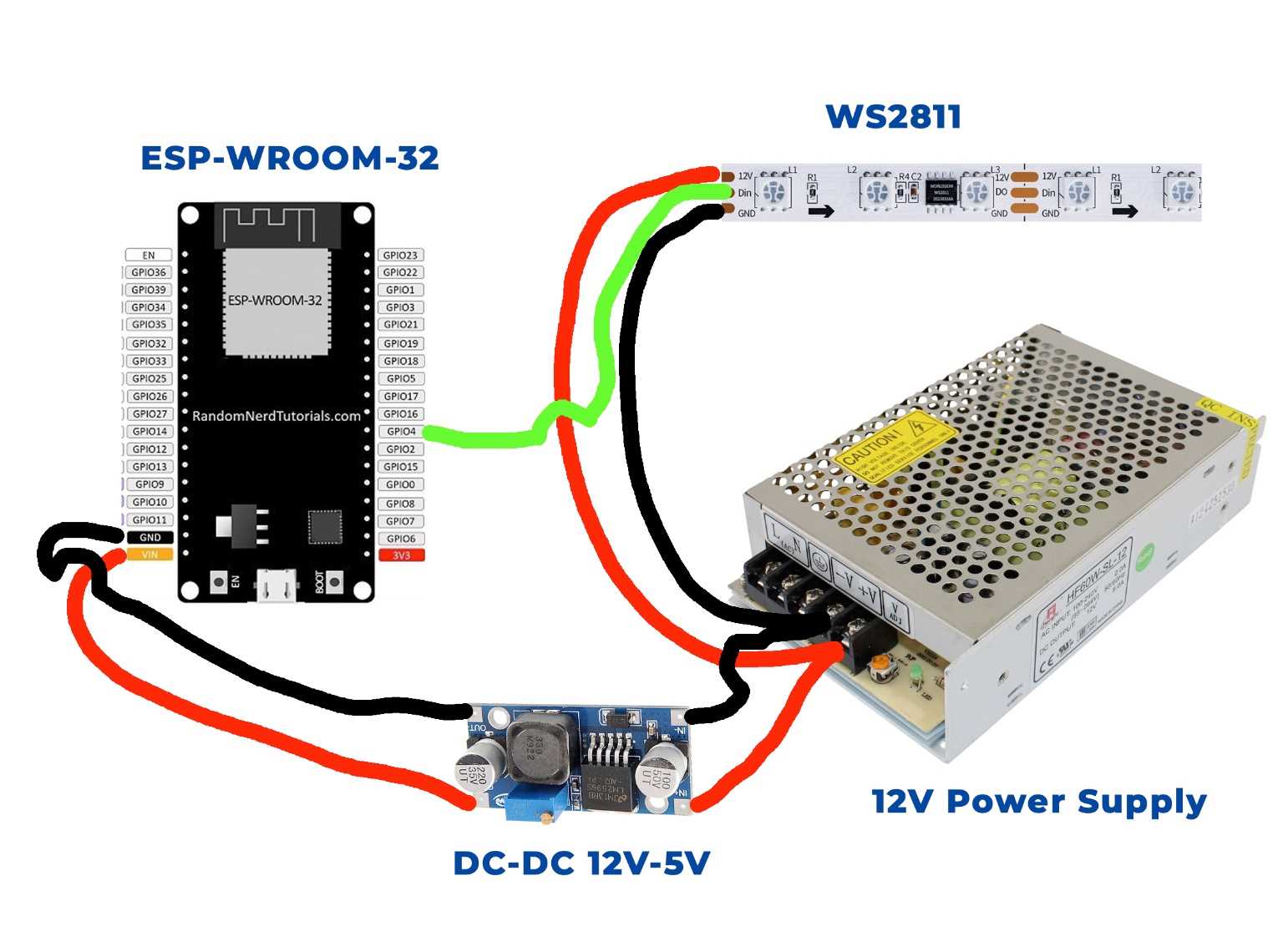 12v power supply wiring diagram