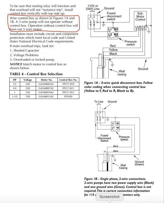 2 wire well pump wiring diagram