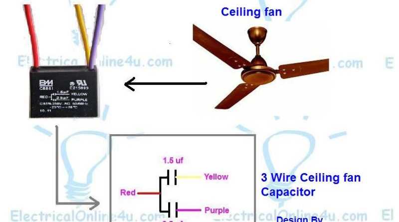 2 wire capacitor wiring diagram