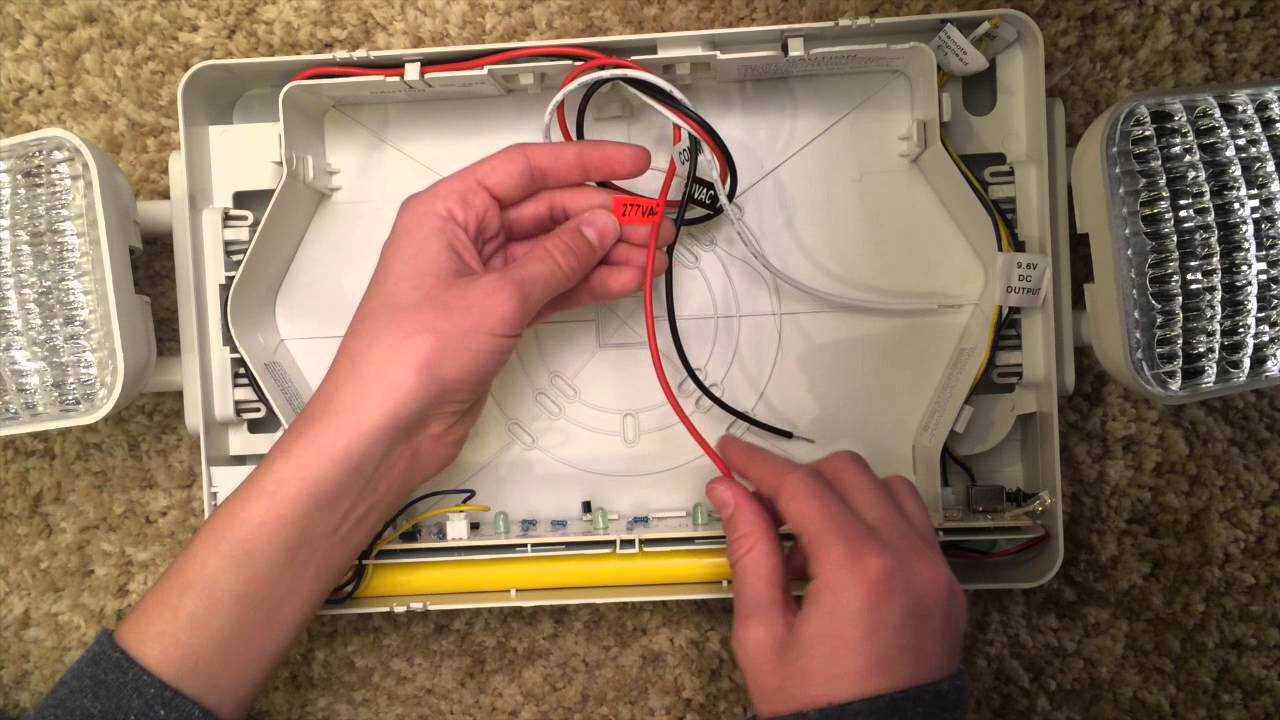 exit sign wiring diagram