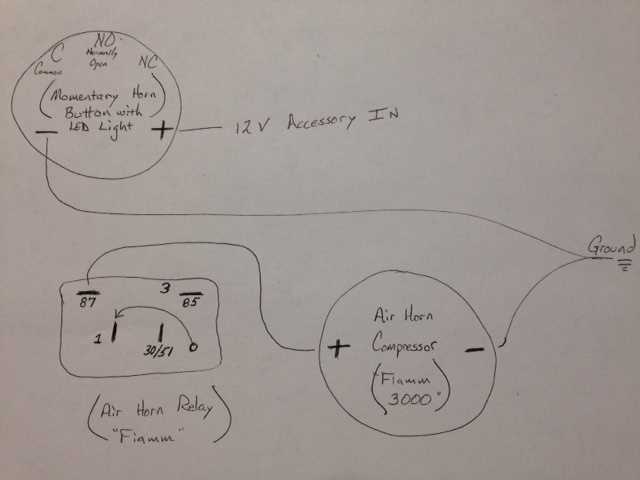 air horn wiring diagram