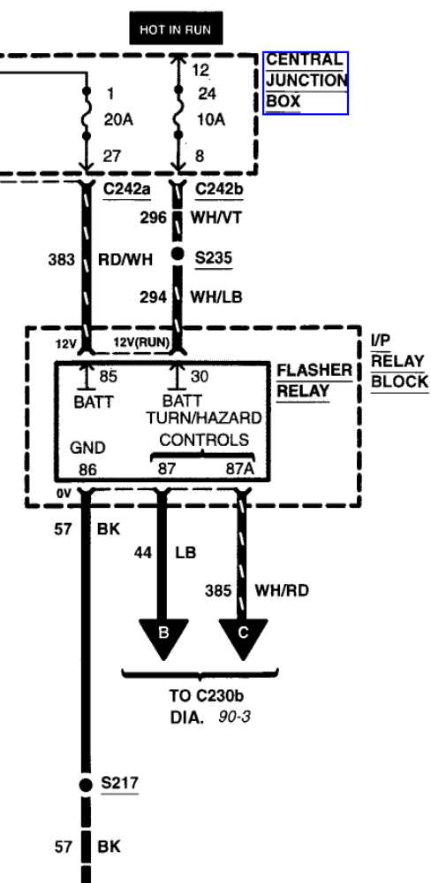 ford turn signal switch wiring diagram