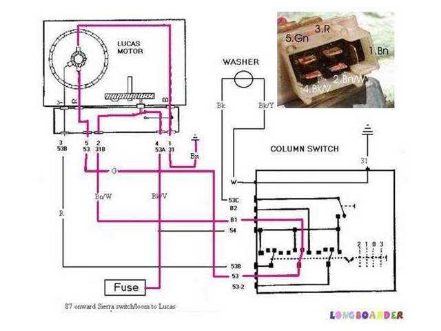 3 wire wiper motor wiring diagram