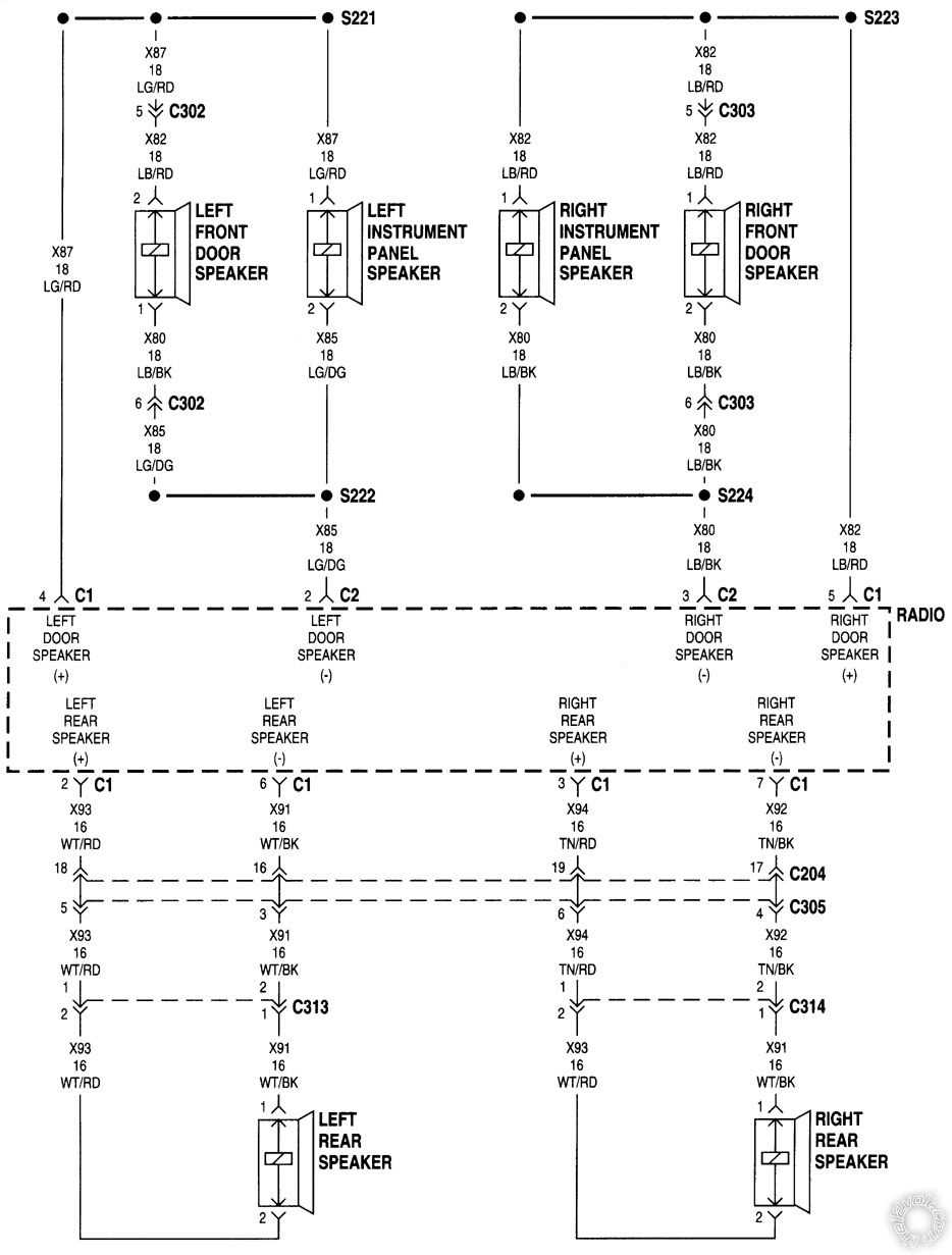 2000 dodge ram radio wiring diagram