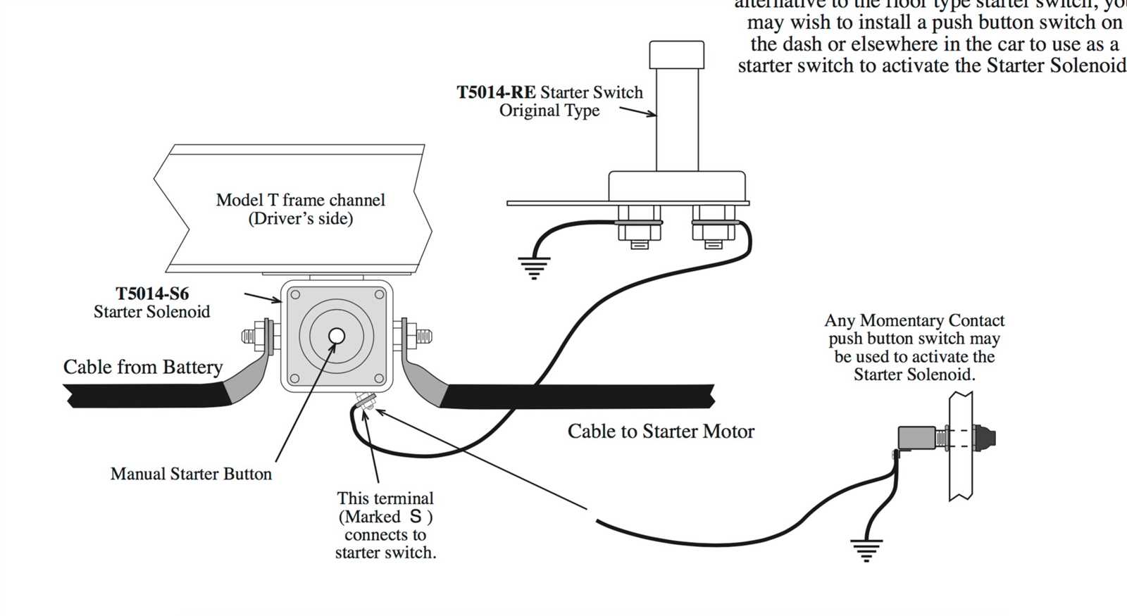 push button starter switch wiring diagram