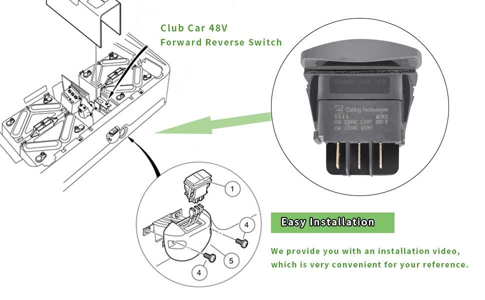 48 volt club car forward reverse switch wiring diagram