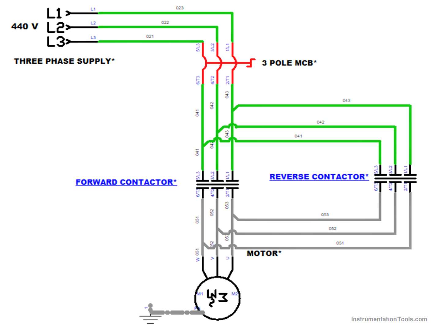 reversing switch wiring diagram