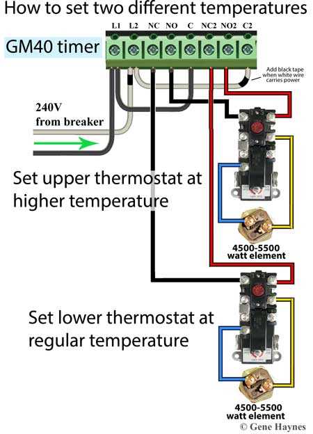 240v thermostat wiring diagram