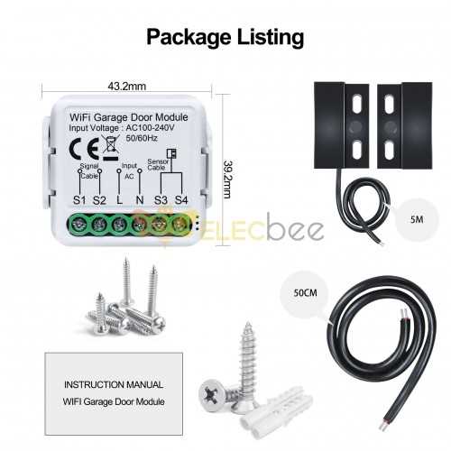 garage door sensors wiring diagram