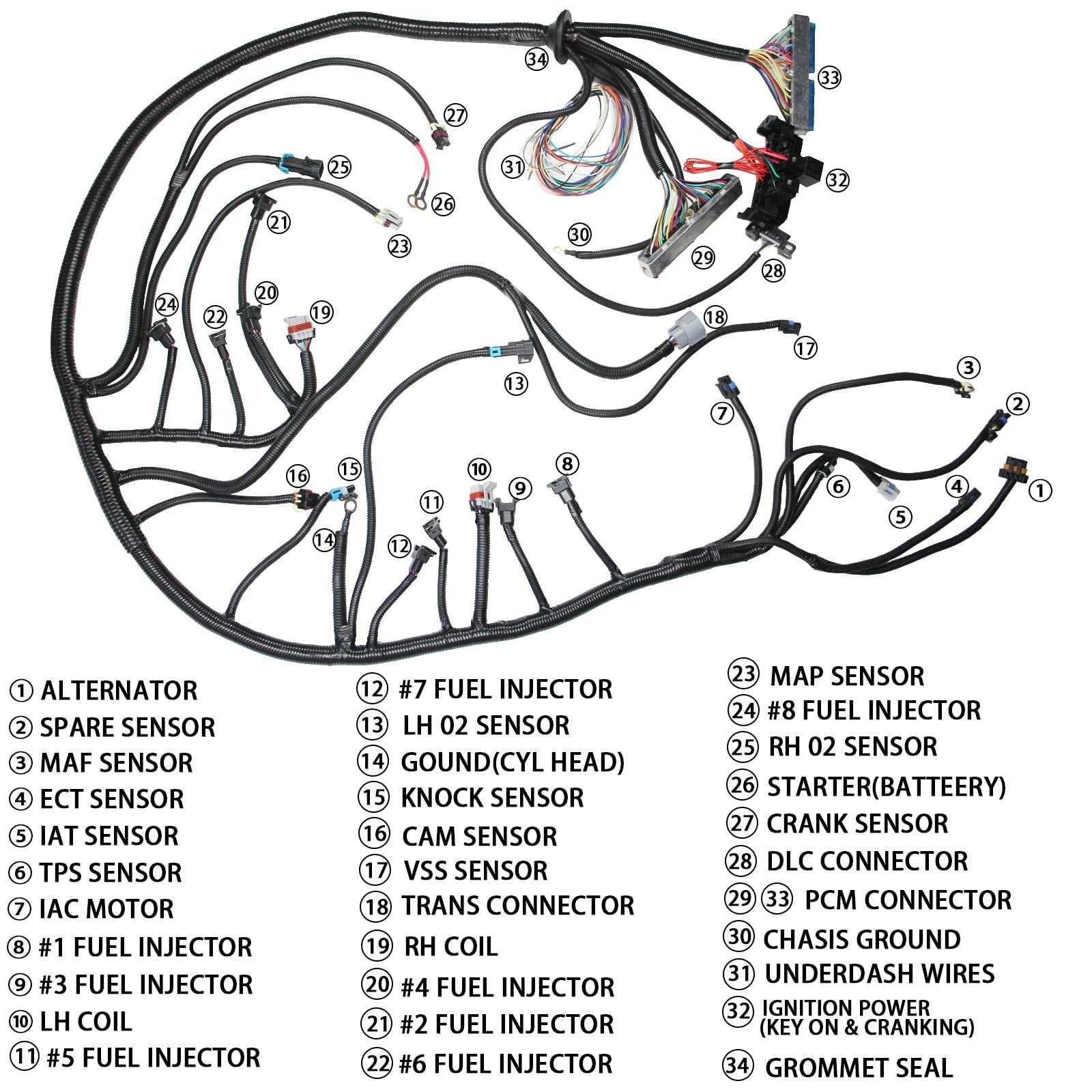 ls wiring harness diagram