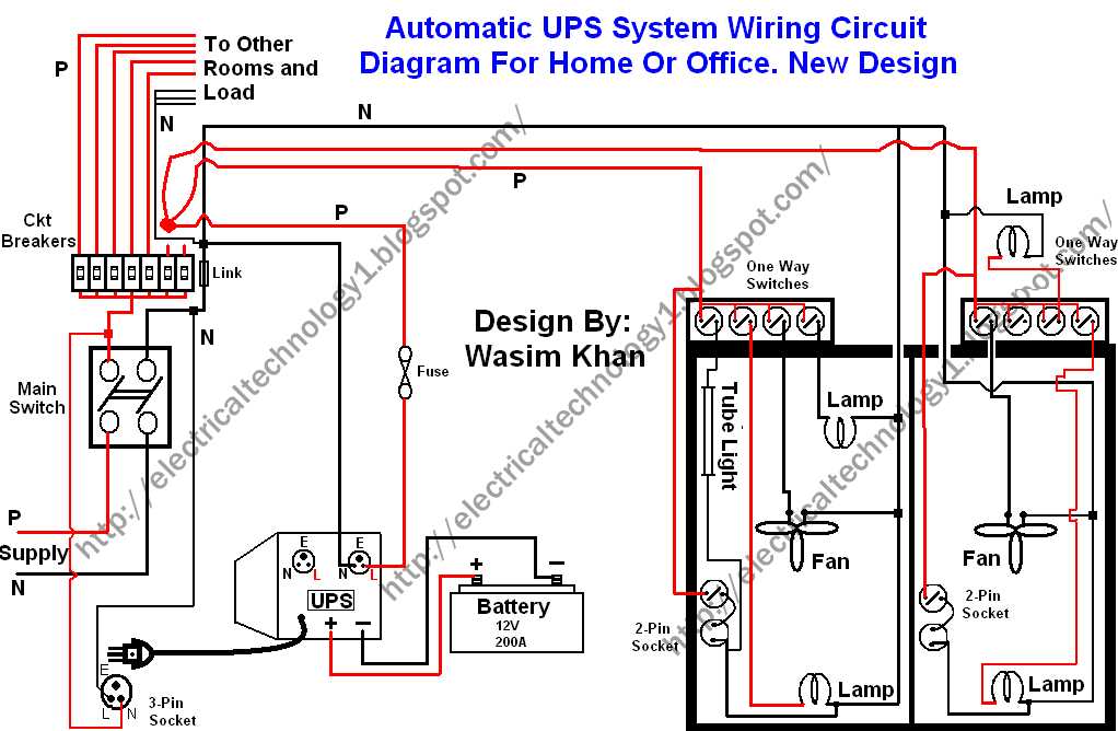 ups system wiring diagram