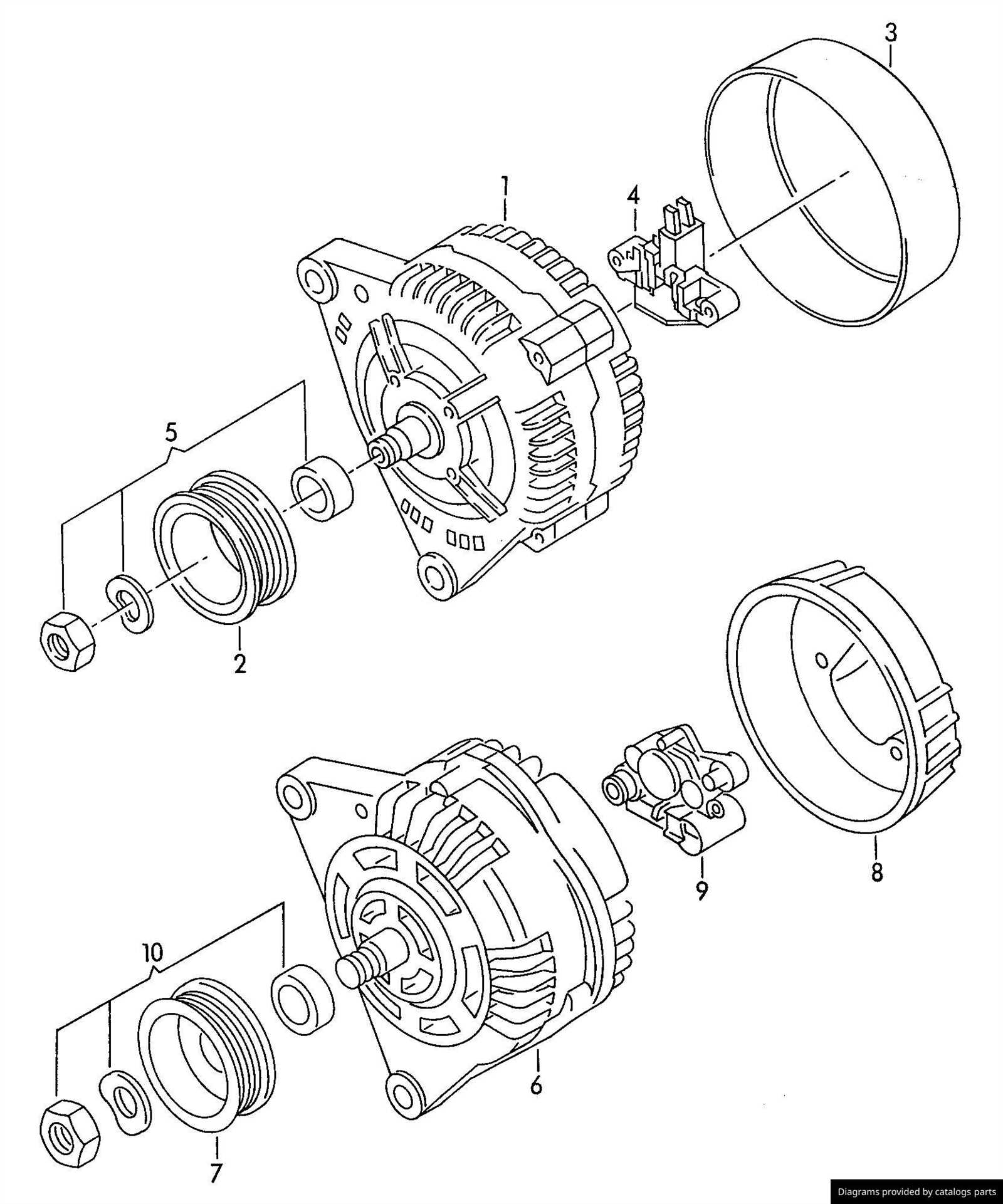 volkswagen alternator wiring diagram