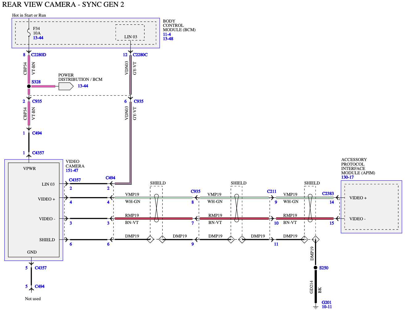 6 pin camera wiring diagram