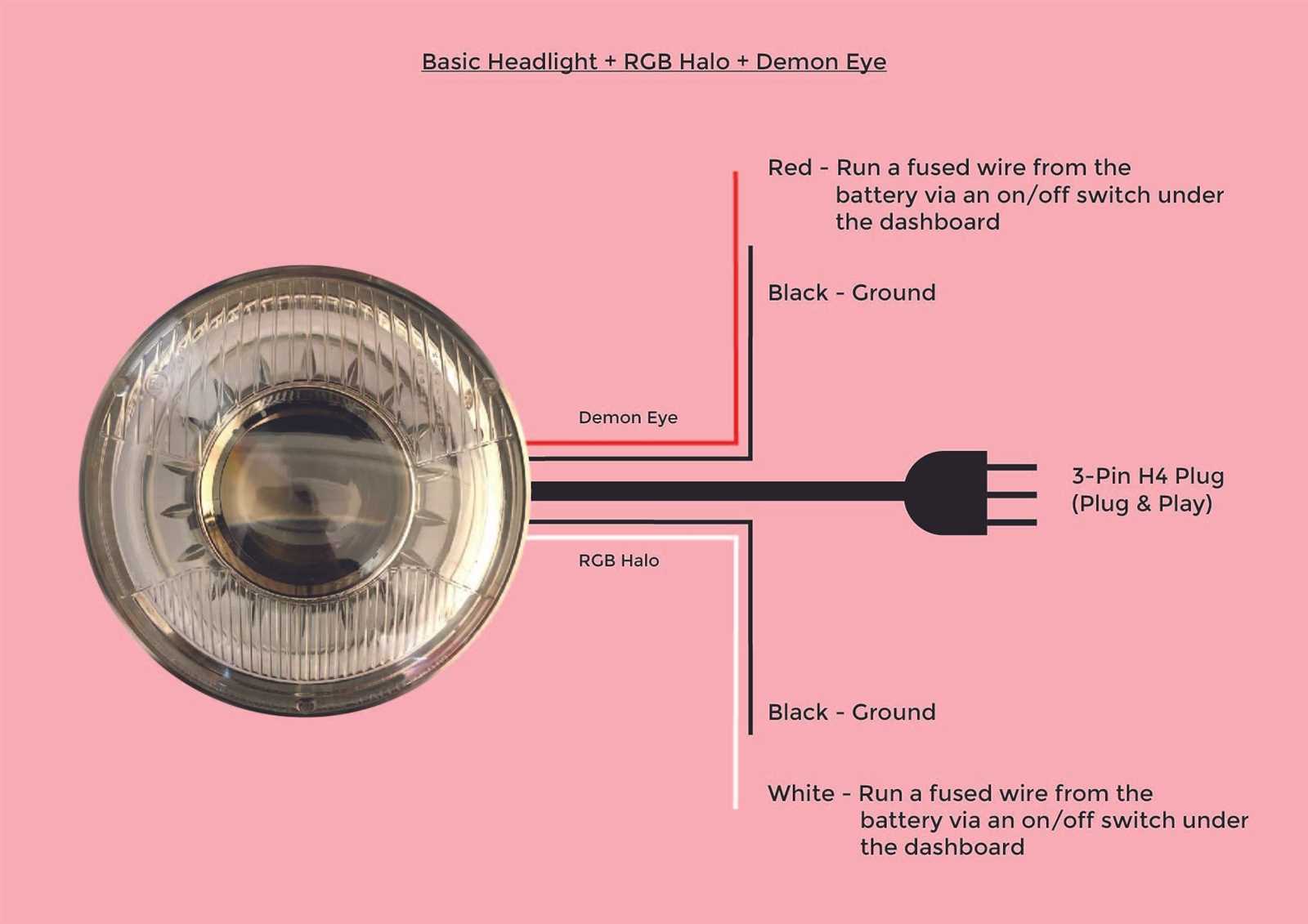 h4 headlamp wiring diagram