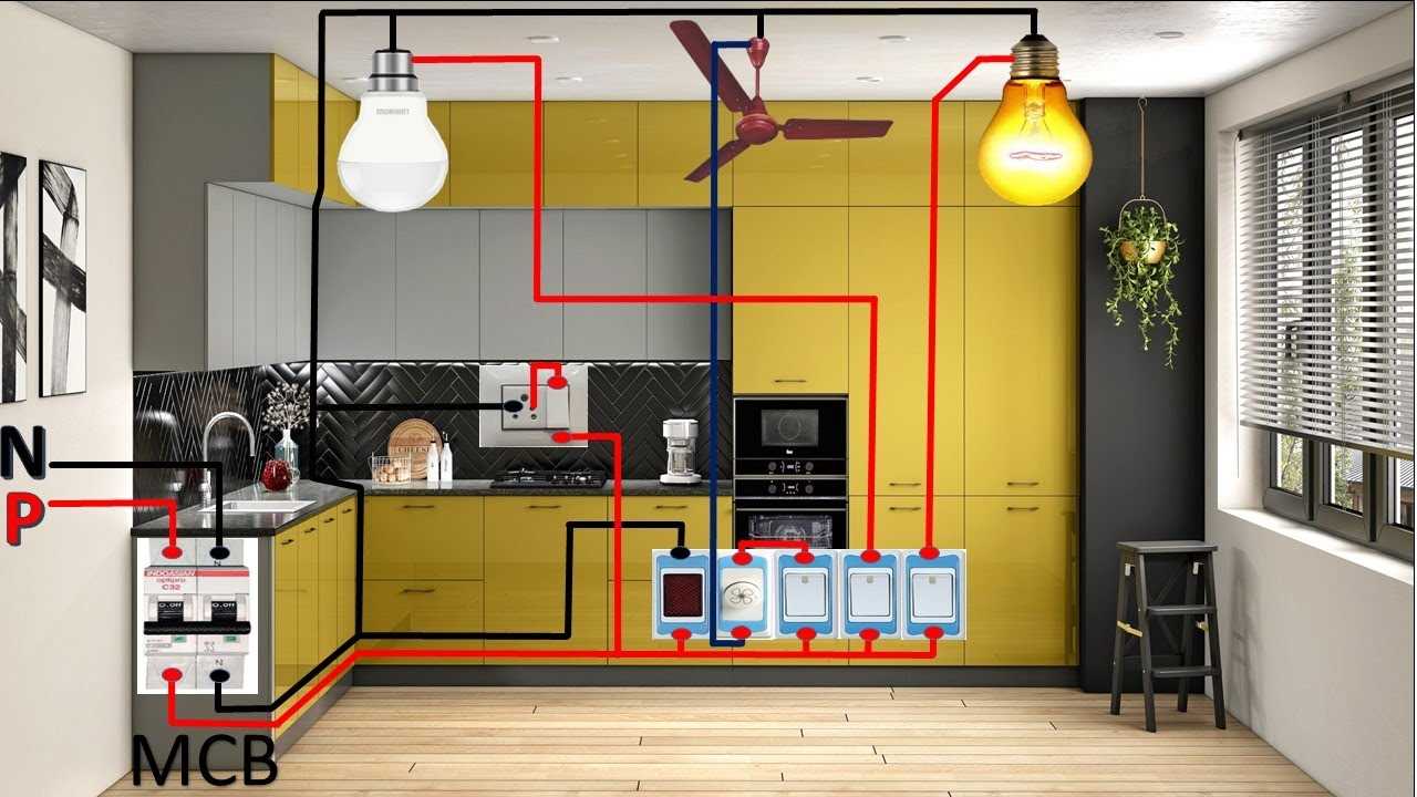 wiring diagram for kitchen