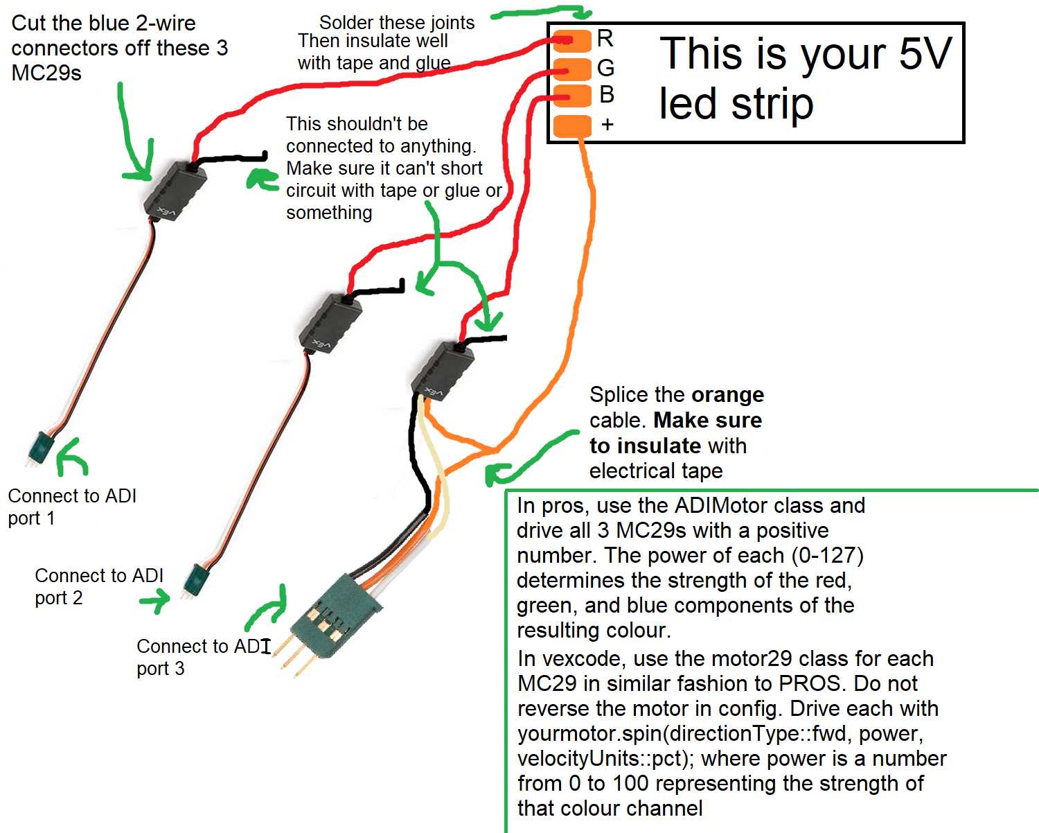 vex cortex wiring diagram