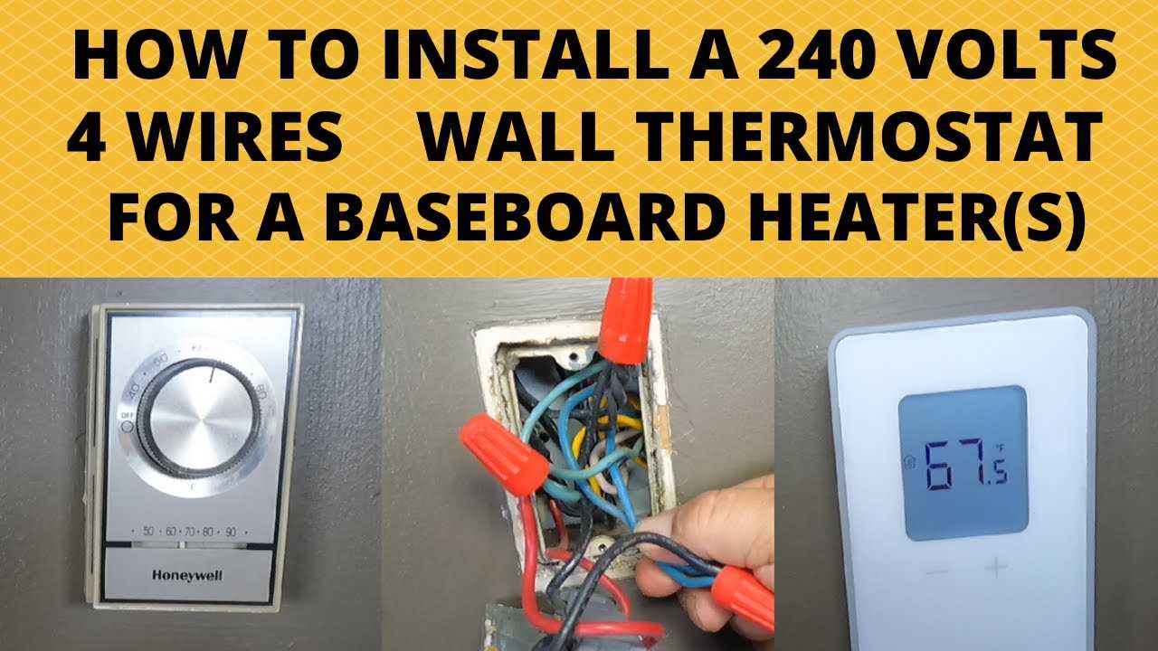 240v baseboard heater thermostat wiring diagram