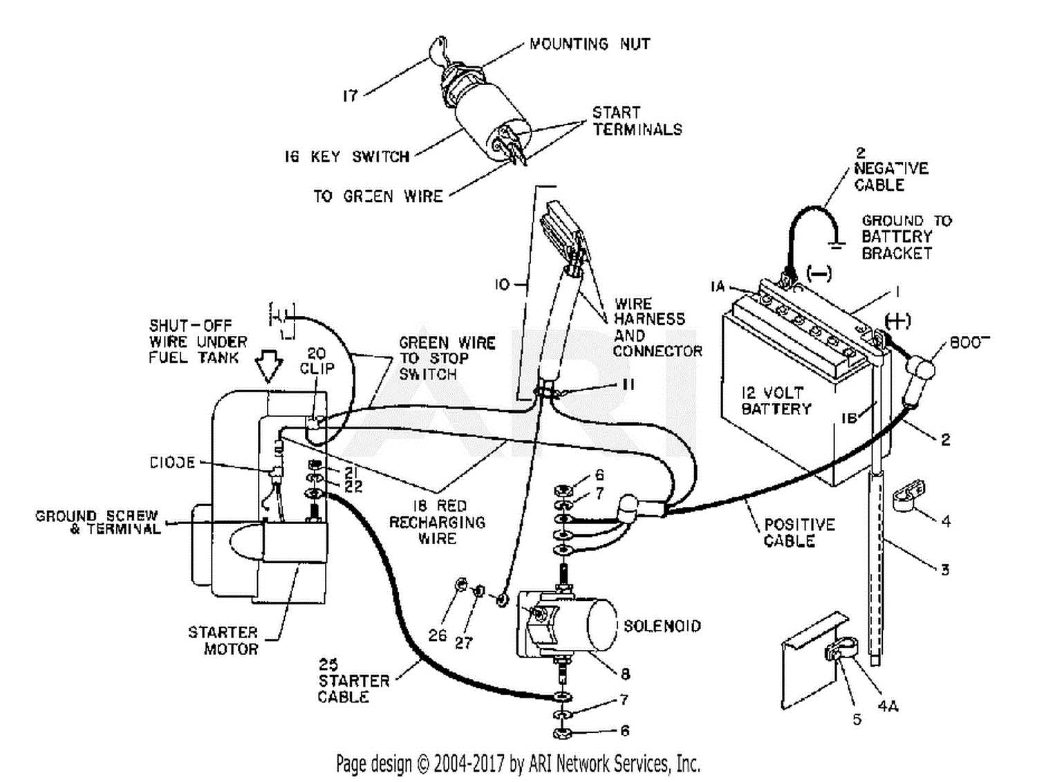 troy bilt pony wiring diagram