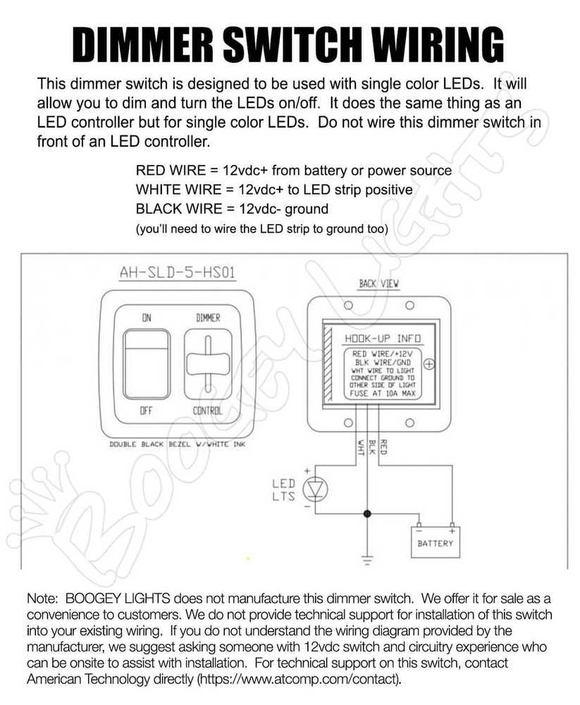 dimmer switch wiring diagram