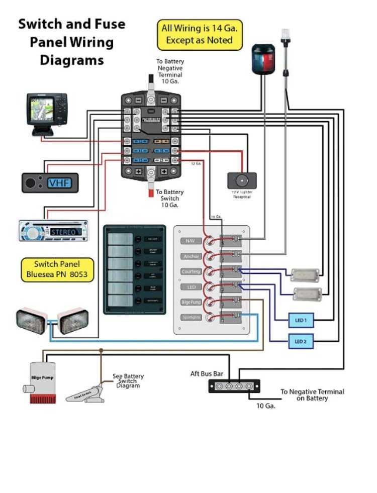 wiring diagram for boat stereo