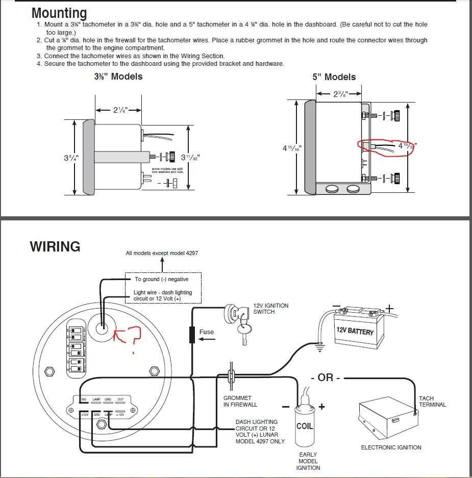 auto meter tachometer wiring diagram