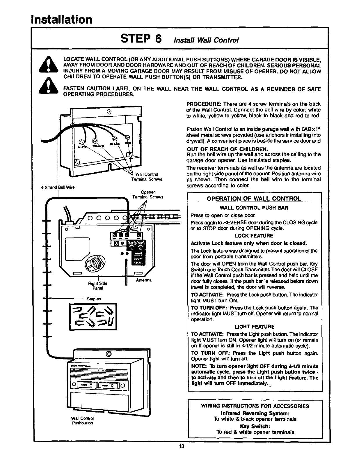 craftsman garage door opener wiring diagram