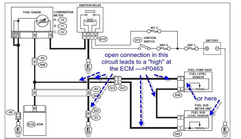 fuel gauge sending unit wiring diagram