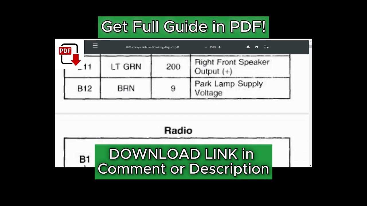 2009 chevy malibu radio wiring diagram