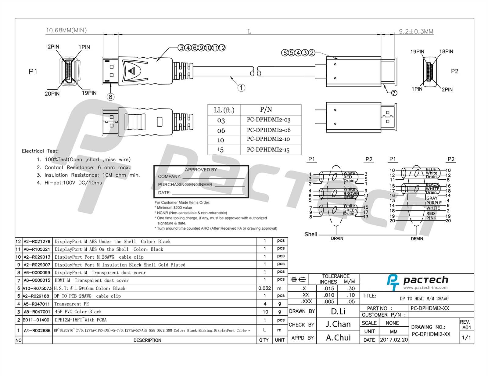 hdmi wiring diagram