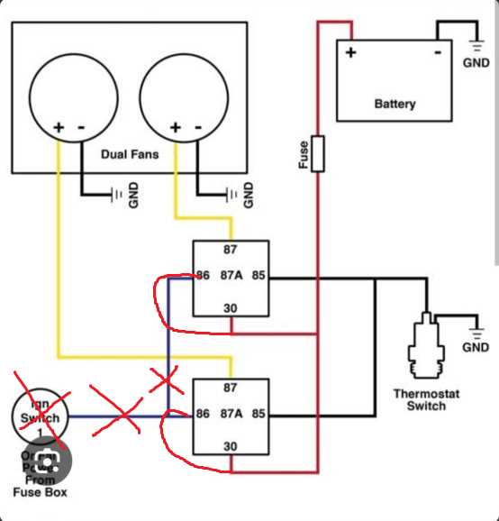 electric fan wiring diagram