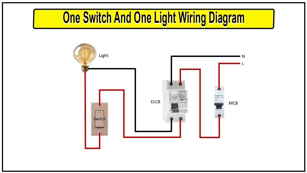 1 way switch wiring diagram