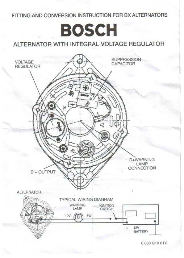 ford alternator wiring diagram internal regulator