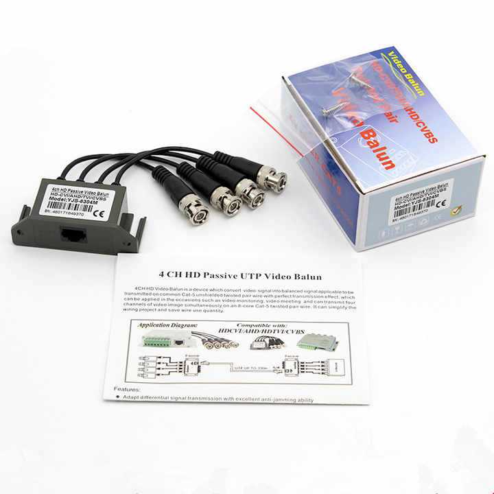 cctv balun video balun wiring diagram