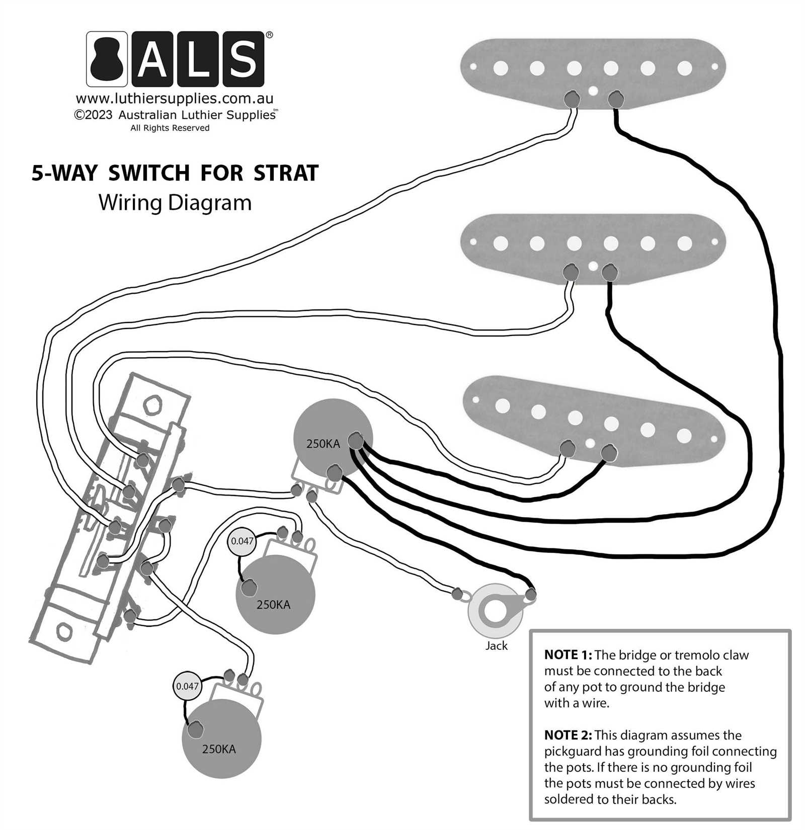 5 way strat switch wiring diagram