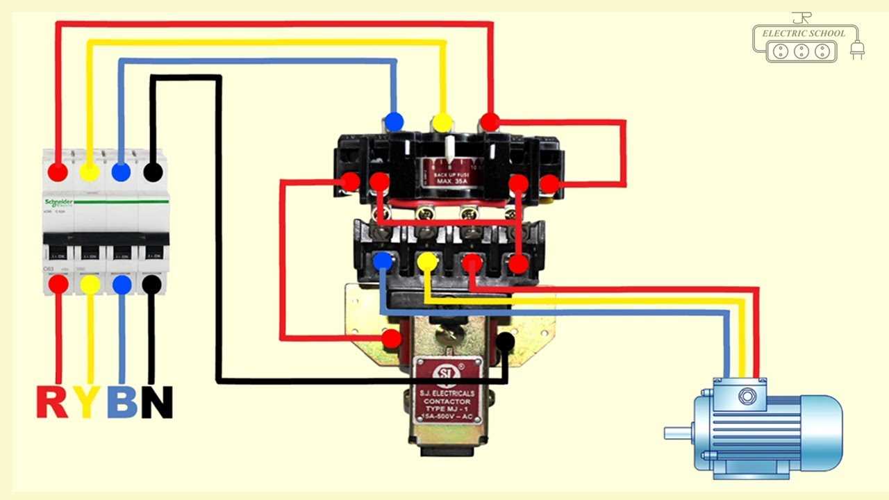 motor starter wiring diagram