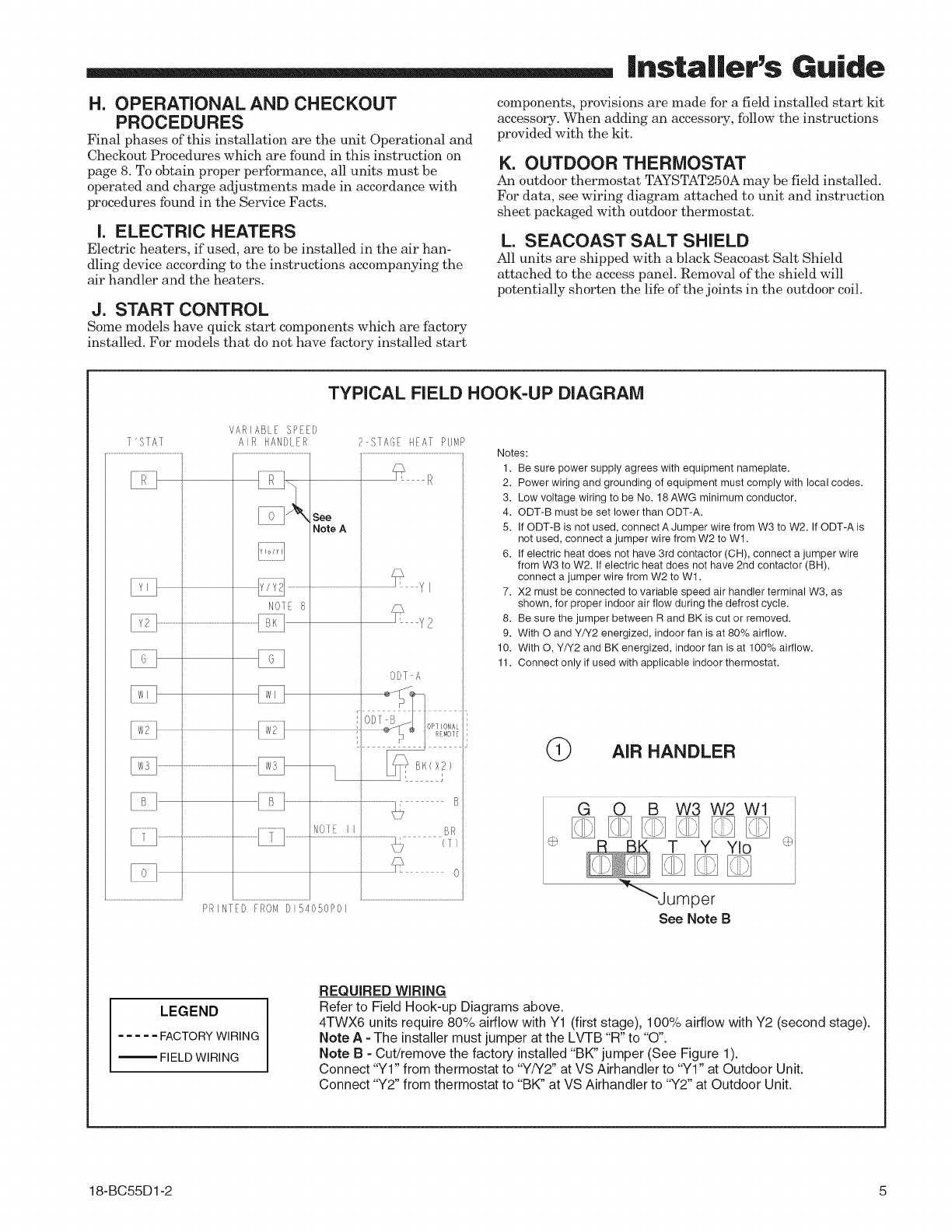 trane heat pump wiring diagram