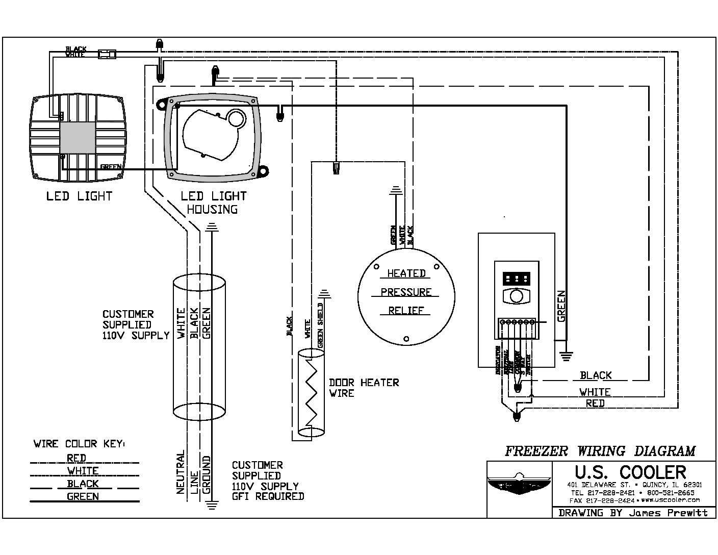 walk in cooler wiring diagram