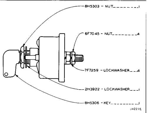 cat ignition switch wiring diagram