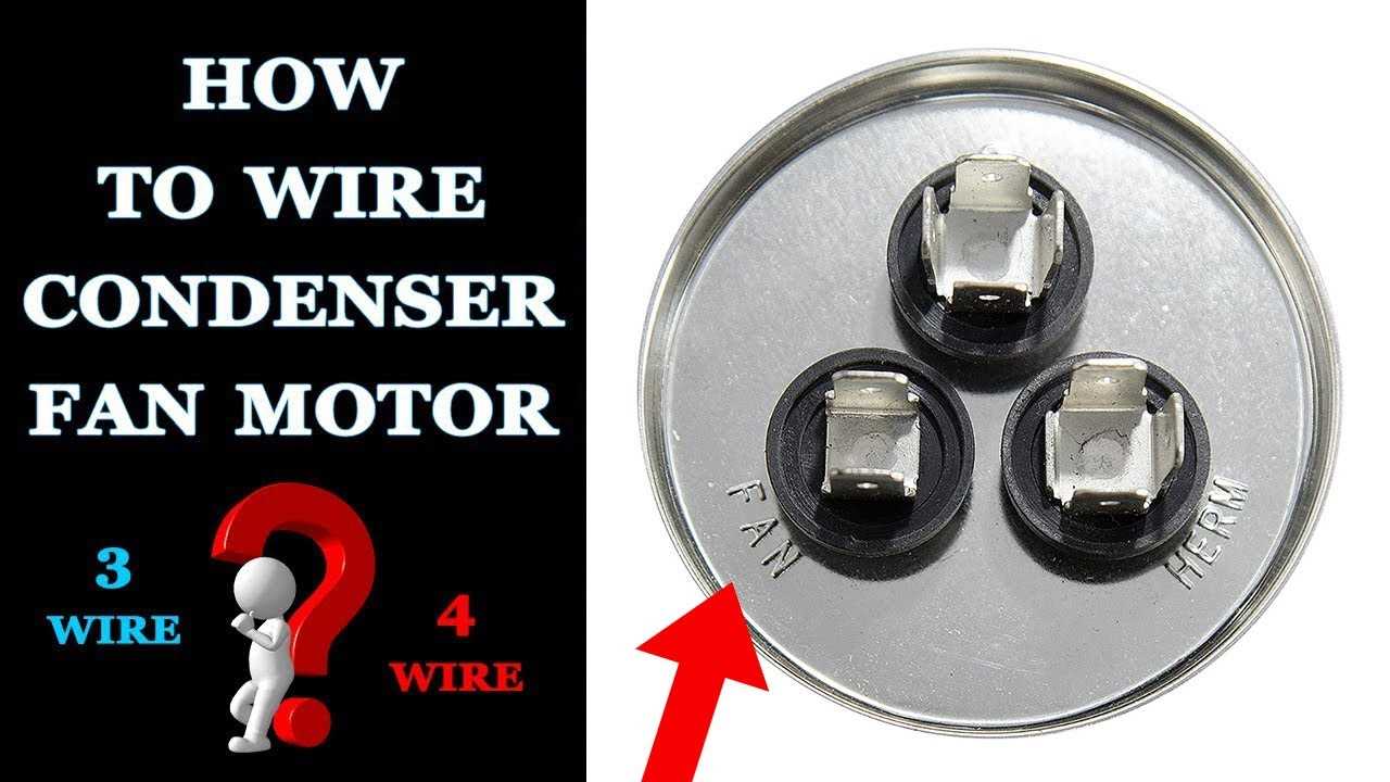 capacitor 4 wire motor wiring diagram