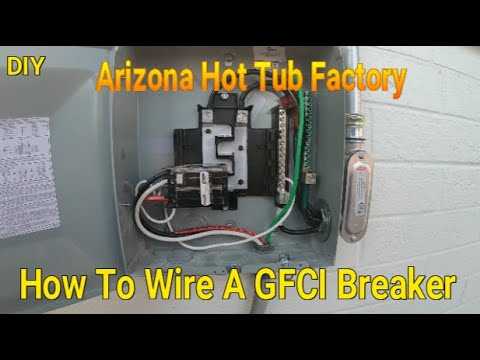 2 pole gfci breaker wiring diagram