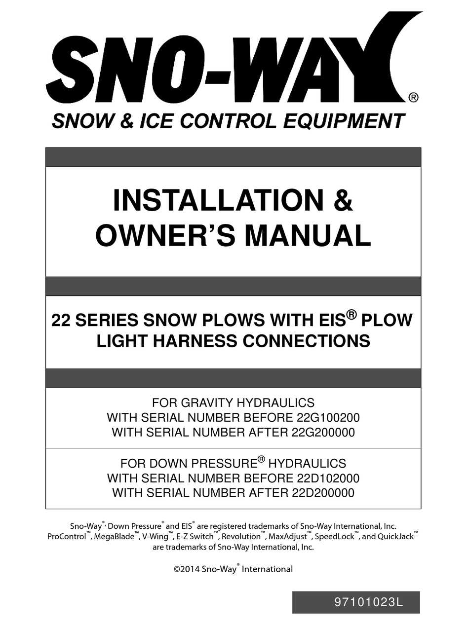 wiring diagram for sno way plow