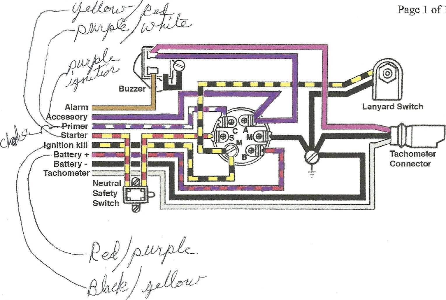 johnson outboard wiring harness diagram