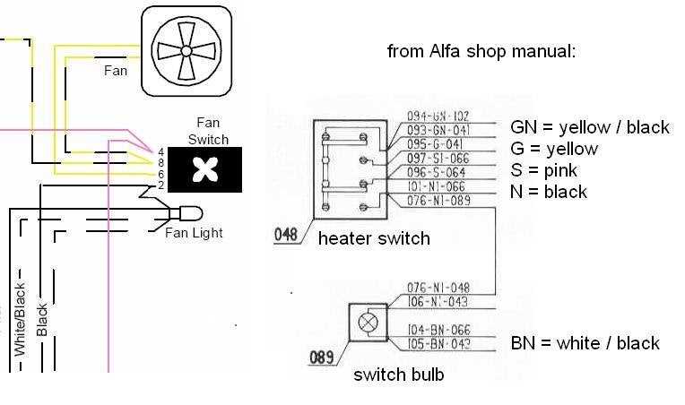 fan switch wiring diagram