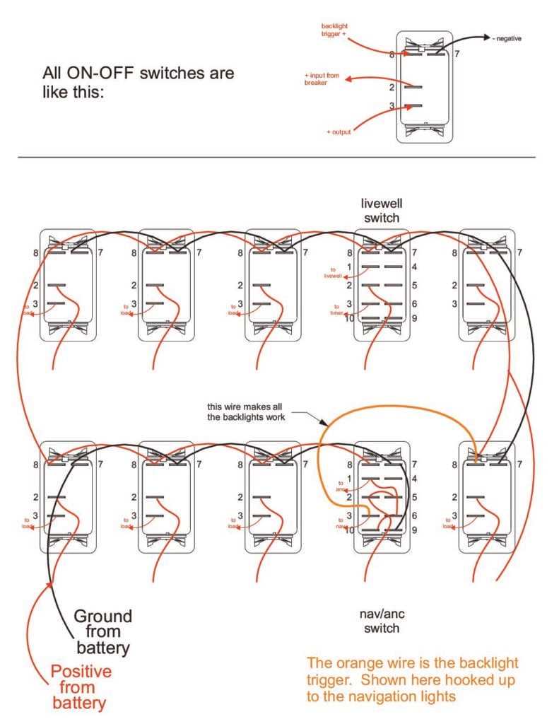 wiring diagram for a toggle switch