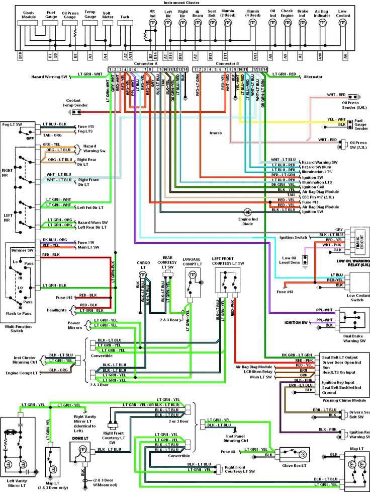 2001 ford mustang radio wiring diagram