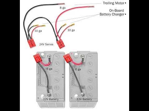 24 volt trolling motor wiring with charger diagram