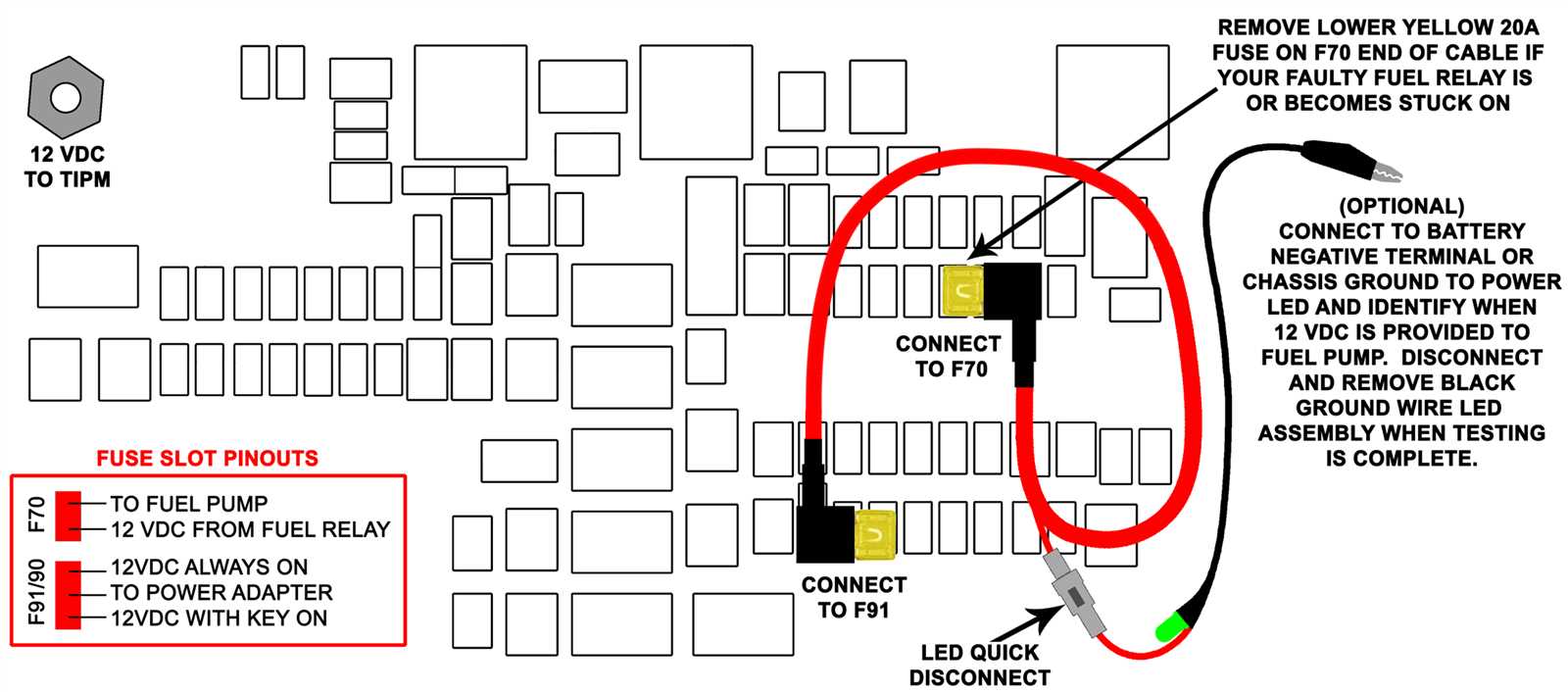 fuel pump relay bypass wiring diagram